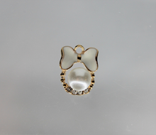 Load image into Gallery viewer, Rhinestone Charm, Bow Charms, Large, Pink, White or Black