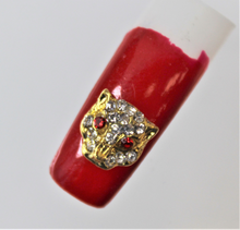 Load image into Gallery viewer, Nail Charms, Leopard, Jaguar, Rhinestone