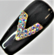 Load image into Gallery viewer, Nail Charms, Medium, AB Crystals