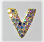 Load image into Gallery viewer, Nail Charms, Medium, AB Crystals