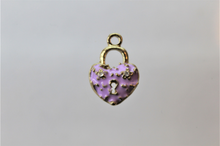 Load image into Gallery viewer, Lock, Heart, Rhinestone