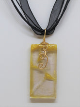 Load image into Gallery viewer, Crystal Clear Glass Necklace, Unique Handmade Gift