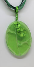Load image into Gallery viewer, Green, Green Glass Necklace, Chartreuse, Unique Handmade Gift