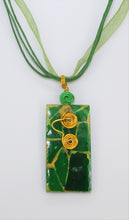 Load image into Gallery viewer, Emerald, Green Glass Necklace, Emerald Glass Necklace, Unique Handmade Gift