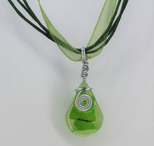 Load image into Gallery viewer, Green, Green Glass Necklace, Chartreuse, Unique Handmade Gift