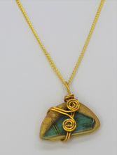 Load image into Gallery viewer, Teal Glass Necklace, Unique Handmade Gift