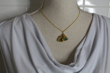 Load image into Gallery viewer, Teal Glass Necklace, Unique Handmade Gift