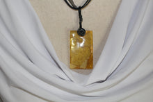 Load image into Gallery viewer, Yellow Glass Necklace, Unique Handmade gift