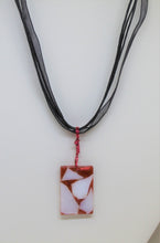 Load image into Gallery viewer, White Glass Necklace, Unique Handmade Gift