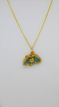 Load image into Gallery viewer, Teal Glass Necklace, Unique Handmade Gift