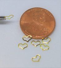Load image into Gallery viewer, Nail Rivets, Heart - 10 Rivets for 99 cents