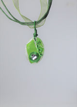 Load image into Gallery viewer, Green, Green Glass Necklace, Chartreuse, Unique Handmade Gift