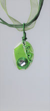Load image into Gallery viewer, Green, Green Glass Necklace, Chartreuse, Unique Handmade Gift