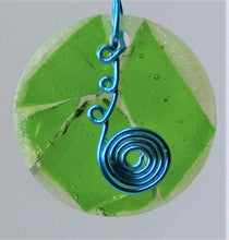 Load image into Gallery viewer, Green, Green Glass Necklace, Emerald Glass, Chartreuse, Unique Handmade Gift