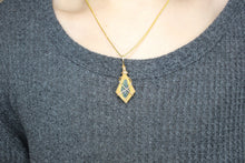 Load image into Gallery viewer, Teal Glass Necklace, Unique Handmade Gift