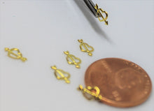 Load image into Gallery viewer, Heart and Arrow Nail Rivets - 10 piece set, love charm, love decal, love glitter, love beads, gold heart decal,