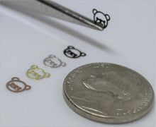 Load image into Gallery viewer, Nail Decals, Teddy Bear Face - 10 Decals for 99 cents