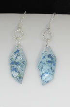 Load image into Gallery viewer, Earrings, Blue Flower Earrings Polygon, Unique Handmade Gift