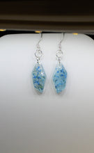 Load image into Gallery viewer, Earrings, Blue Flower Earrings Polygon, Unique Handmade Gift