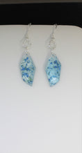 Load image into Gallery viewer, Earrings, Blue Flower Earrings Polygon, Unique Handmade Gift