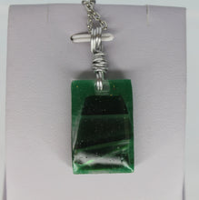 Load image into Gallery viewer, Emerald, Green Glass Necklace, Emerald Glass Necklace, Unique Handmade Gift