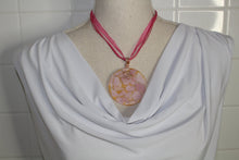 Load image into Gallery viewer, Pink Glass Necklace, Unique Handmade Gift