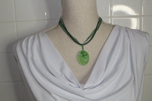 Load image into Gallery viewer, Green, Green Glass Necklace, Chartreuse, Unique Handmade Gift