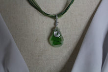 Load image into Gallery viewer, Green, Green Glass Necklace, Chartreuse, Unique Handmade Gift