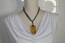 Load image into Gallery viewer, Yellow Glass Necklace, Unique Handmade gift