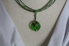 Load image into Gallery viewer, Green, Green Glass Necklace, Chartreuse, Unique Handmade Gift