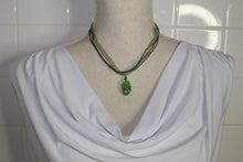 Load image into Gallery viewer, Green, Green Glass Necklace, Chartreuse, Unique Handmade Gift