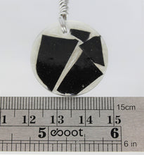 Load image into Gallery viewer, Black Glass Pendant, Unique handmade gift