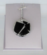 Load image into Gallery viewer, Black Glass Pendant, Unique handmade gift