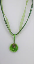 Load image into Gallery viewer, Green, Green Glass Necklace, Chartreuse, Unique Handmade Gift