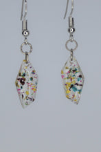 Load image into Gallery viewer, Earrings, Rainbow Polygon Flower Earrings, Unique Handmade Gift