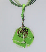 Load image into Gallery viewer, Green, Green Glass Necklace, Chartreuse, Unique Handmade Gift