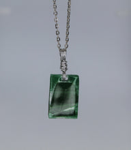 Load image into Gallery viewer, Emerald, Green Glass Necklace, Emerald Glass Necklace, Unique Handmade Gift