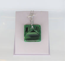 Load image into Gallery viewer, Emerald, Green Glass Necklace, Emerald Necklace, Unique Handmade Gift