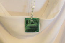 Load image into Gallery viewer, Emerald, Green Glass Necklace, Emerald Necklace, Unique Handmade Gift