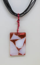 Load image into Gallery viewer, White Glass Necklace, Unique Handmade Gift