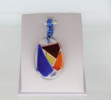 Load image into Gallery viewer, Rainbow Glass Necklace, Unique Handmade Gift
