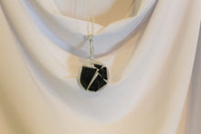 Load image into Gallery viewer, Black Glass Pendant, Unique handmade gift