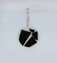 Load image into Gallery viewer, Black Glass Pendant, Unique handmade gift