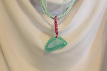 Load image into Gallery viewer, Teal Glass Necklace, Unique Handmade Gift