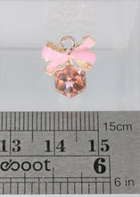 Load image into Gallery viewer, Rhinestone Charm, Crystal Charms, Pink, White or Black, Square Glass Beads,