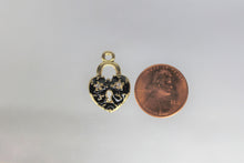 Load image into Gallery viewer, Lock, Heart, Rhinestone