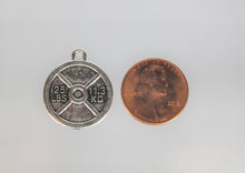 Load image into Gallery viewer, 25 Pound Weight Lifting Plate Charm,
