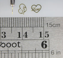 Load image into Gallery viewer, Nail Decals, Love Heart - 10 Decals for 99 cents