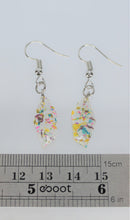Load image into Gallery viewer, Earrings, Rainbow Polygon Flower Earrings, Unique Handmade Gift