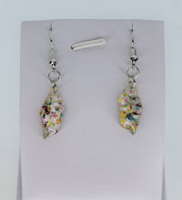 Load image into Gallery viewer, Earrings, Rainbow Polygon Flower Earrings, Unique Handmade Gift